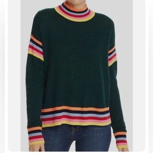 Aqua Cashmere Mock Neck Sweater (NWT, size: Small, Bloomingdale’s exclusive)